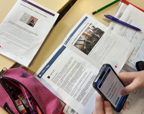 Atelier fact-checking le Vrai du Faux au lycée Elisa Lemonnier de Douai
